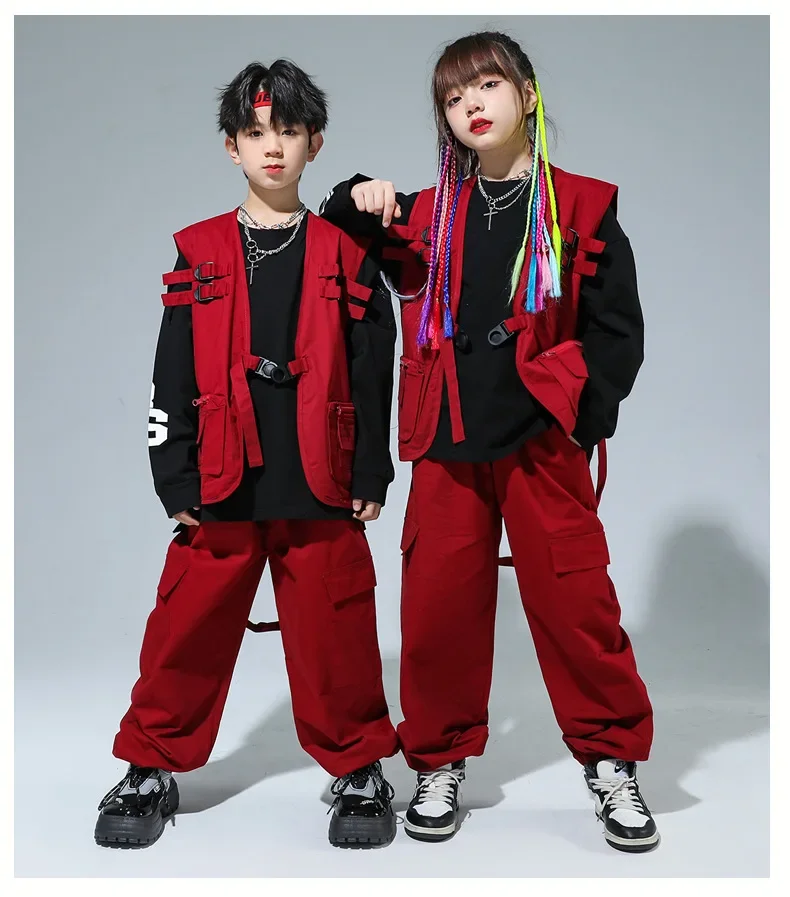 Kinder-Performance-Kostüm, Street-Dance-Set, Cooles und Stylisches Tanzkostüm für Jungen, Hip-Hop-Tanzkostüm für Mädchen – Detail 12