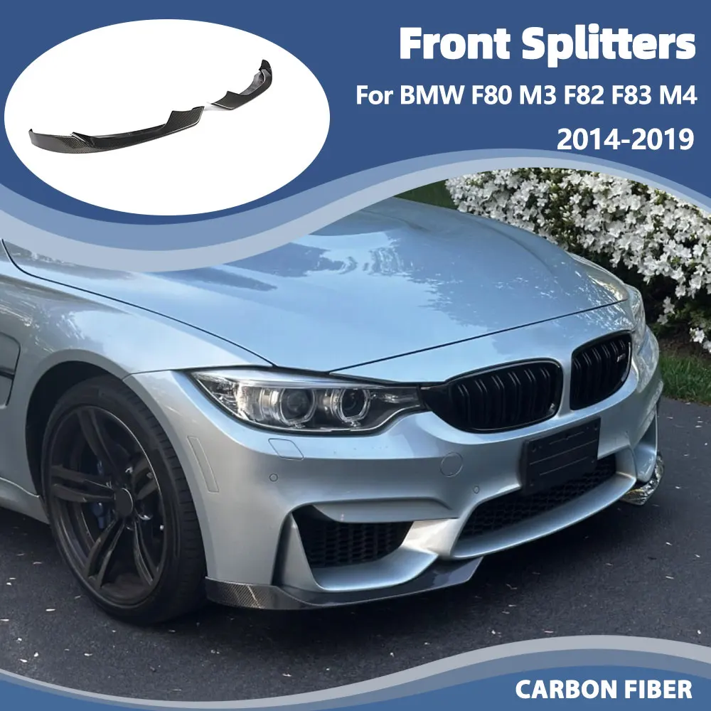 

Спойлеры переднего бампера для BMW F80 M3 F82 F83 M4 2014-2019 из карбона/FRP, накладки на бампер, сплиттеры, дефлекторы