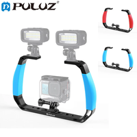 PULUZ Diving Rig Handheld Video Dive Light Stabilizer Tray For Gopro Hero 13 12 11 10 DJI Action 4 5 Underwater Scuba Accessory