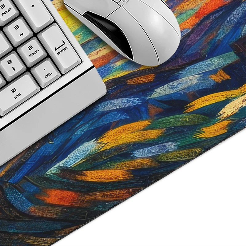 Mouse Pad Gamer Abstract Starry Night XL HD New Large Mousepad XXL keyboard pad Natural Rubber Office Carpet Mice Pad Table Mat