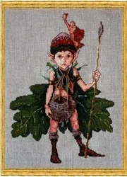 Amishop Top Quality Popular Lovely conted Cross Stitch Kit Forest Guard Hunter Nimue NIUM