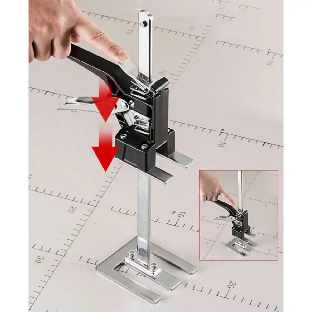 New Stainless Steel Cabinet Board Lifter Portable Arm Jack Tile Height Adjuster Elevator Tool Labor-Saving Hand Lifting Tool