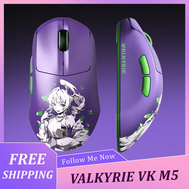 VALKYRIE VK M5 Gaming Mouse 3-modes Wireless E-sports Mouse Lightweight Ergonomics Long-range Battery Life Mice Customized Gift