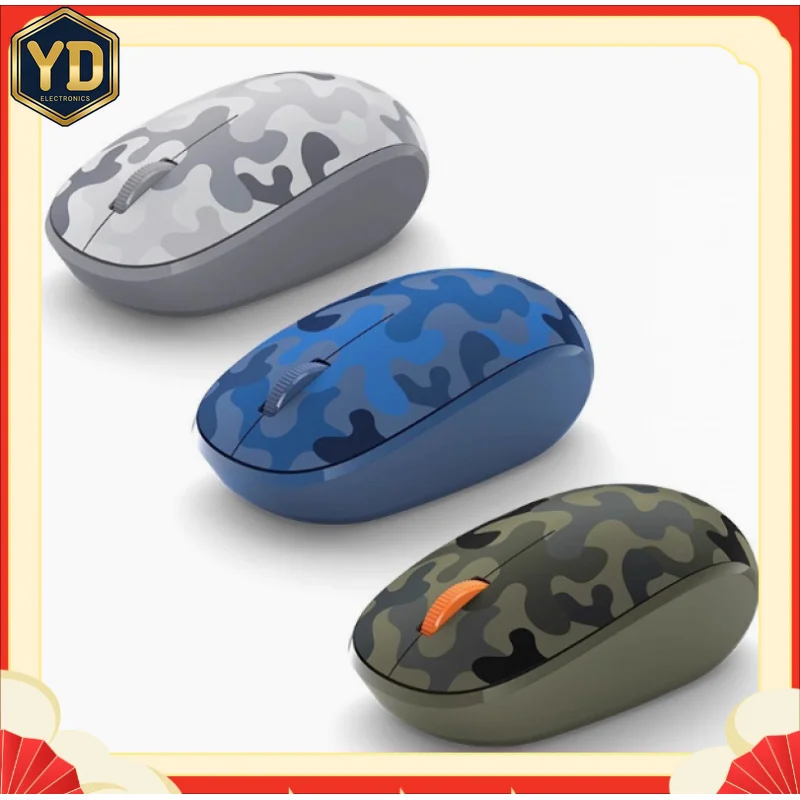 YD FOR  Microsoft Ocean Eco-friendly Bluetooth 5.0 Mouse Blue Shadow is lightweight, portable and wireless for office gaming 99N