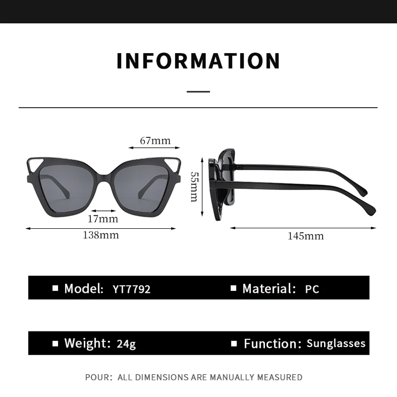 بسيطة عين القط النظارات الشمسية النساء الرجال الشعور الفني الفاخرة ظلال الخروج السفر نظارات شمسية سيدة رجل UV400 نظارات واقية