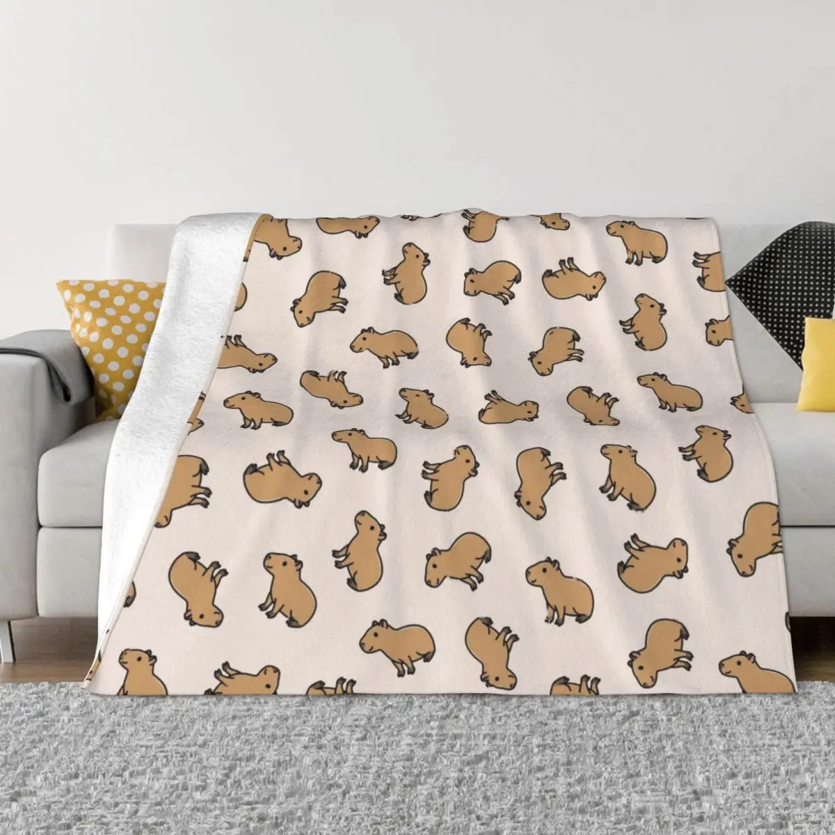 

Capybara Blanket Flannel Summer Wild Animals Of South America Soft Throw Blanket for Bedding Couch Plush Thin Quilt