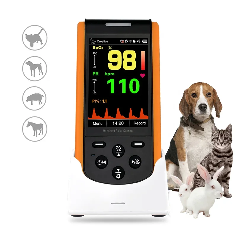 Lepu   Saturation  Digital Portable Veterinary Pulse Oximeter Vet Dog Cat Oximetro Animal Pulse Oximeter