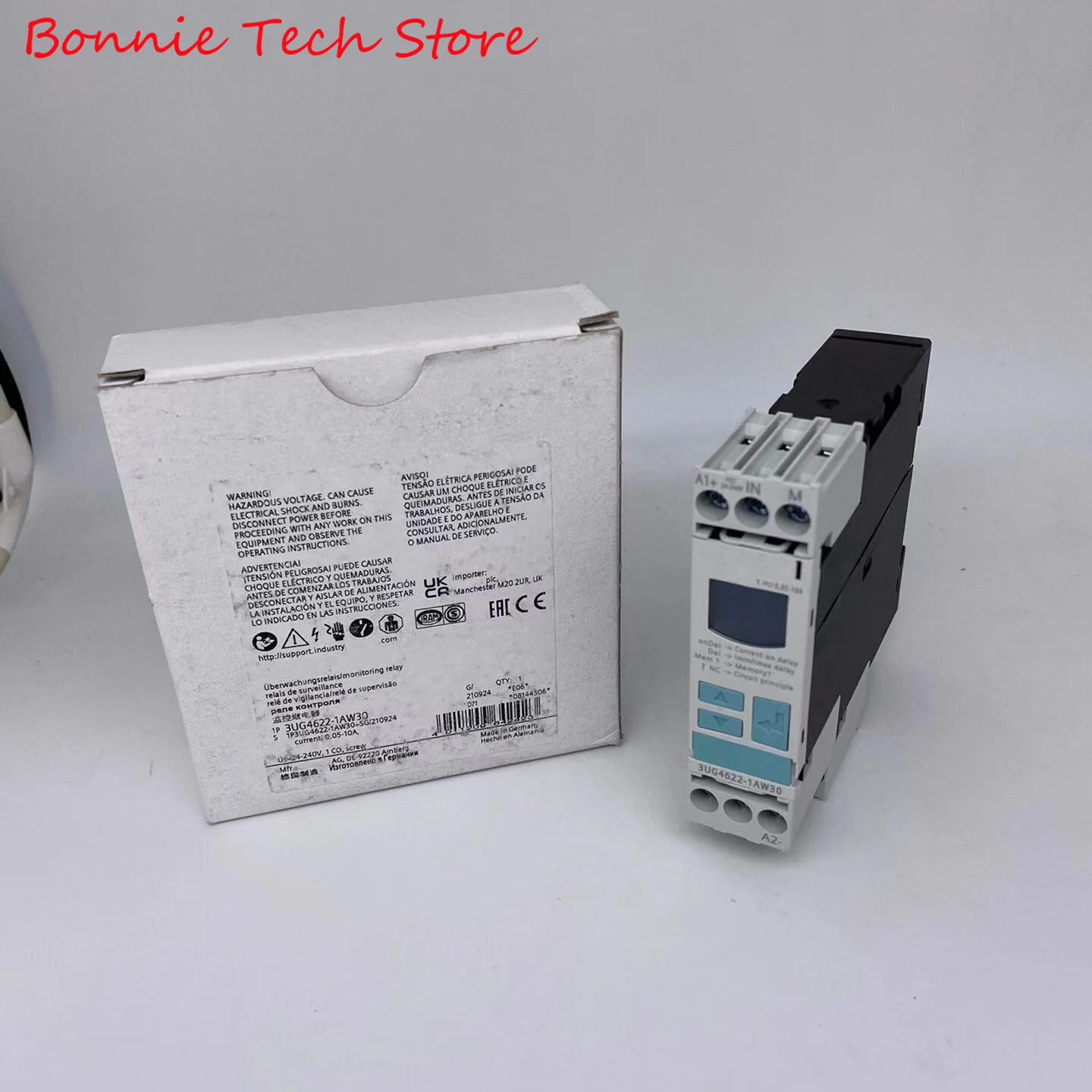 Siemens 디지털 모니터링 릴레이 전류 모니터링용 3UG4622-1AW30, 22.5-10 A AC/DC 0vershoot 및 undershoot에서 0.05mm