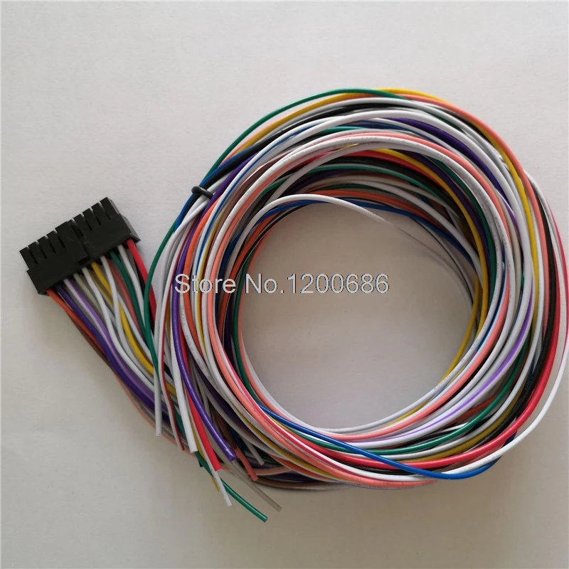 22PIN18AWG 30CM 5557 Micro-Fit 4.2 Mini-Fit Jr. Корпус розетки 2x11pin 39012220   22-контактный жгут проводов Molex 4.2 2*11pin 22p