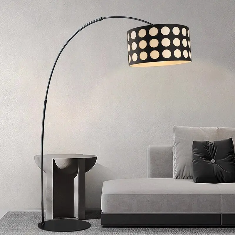 Simple Led Floor Lamp For Home Decoration Living Room Sofa Fishing Lamp Bedroom Headboard Three Color Adjustable Light Fixture