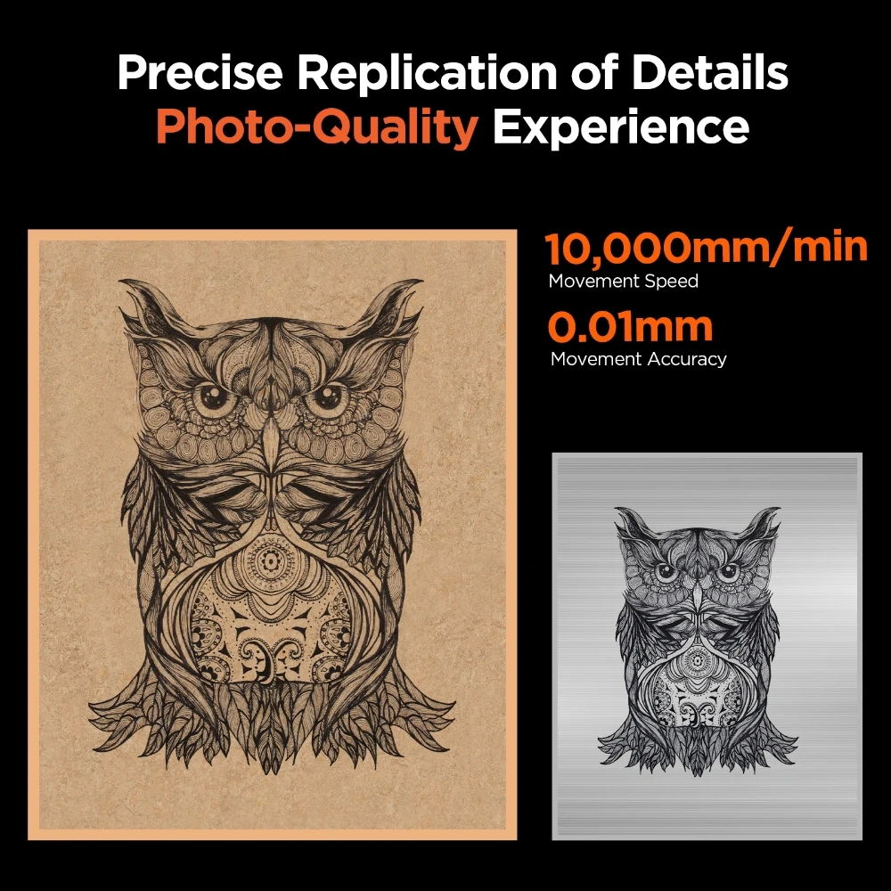 ACMER P1 10W Powerful Laser Engraving Machine Wifi APP Control Laser Engraving Cutting Machine for Wood and Metal 400X410mm