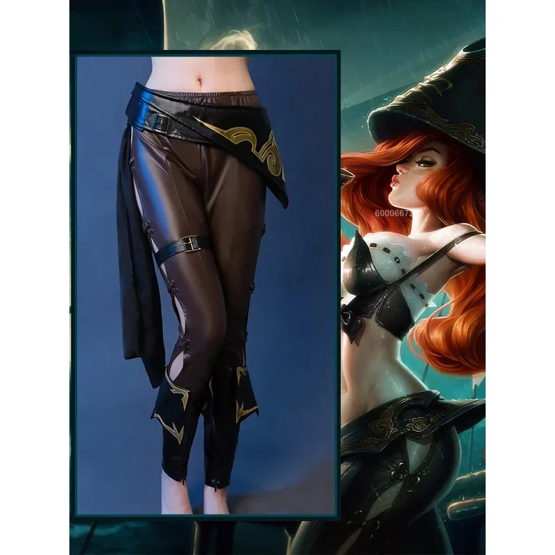 جامعة الأساطير/LOL لعبة ملكة جمال فورتشن تأثيري حلي باونتي هنتر المرأة لعب الأدوار مثير الزي ملابس حفلات الهالوين