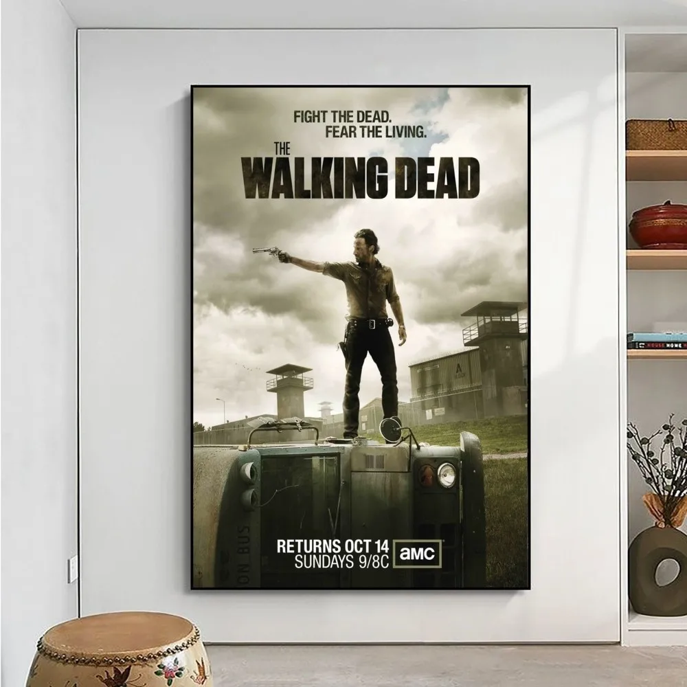 The Walking Dead Season Game Poster Club Kraft Paper Prints Rules Poster Vintage Room Cafe Bar Art Wall Decor Aesthetic Painting