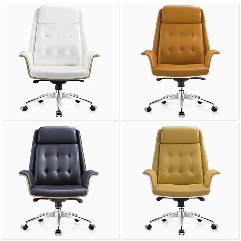 Backfarbe Boss, CEO, Manager, Supervisor, Bürostuhl, kreative Heimstudie, Computerstuhl, Weiß