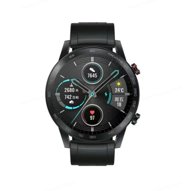 HONOR MagicWatch 2 ساعة ذكية 46 ملم بلوتوث للاتصال ساعة ذكية 14 يومًا عمر البطارية مكالمة هاتفية معدل ضربات القلب GPS
