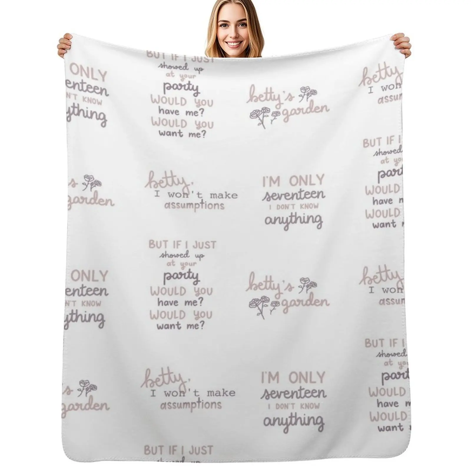 

Betty Sticker Pack Throw Blanket No Pilling Soft Warm Blanket for Bed