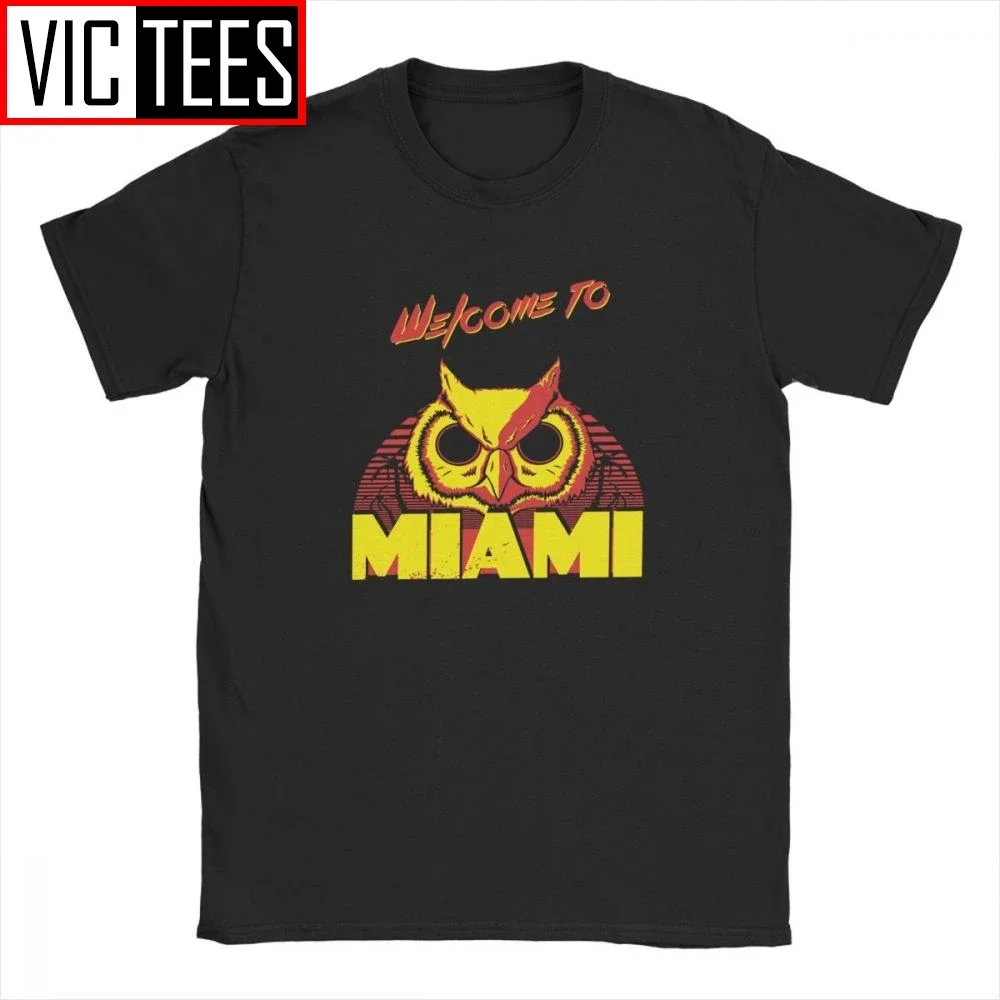 Hotline Miami Welcome To Miami Rasmus Tshirt Men 100 Percent Cotton Novelty Tshirt Camisas Hombre Oversized