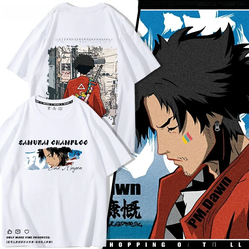 

Chaos Samurai Rong Samurai Pattern Ba Large Print Men's Trendy ort Sve Okinawan Samurai Mad Clouds Record T-irt