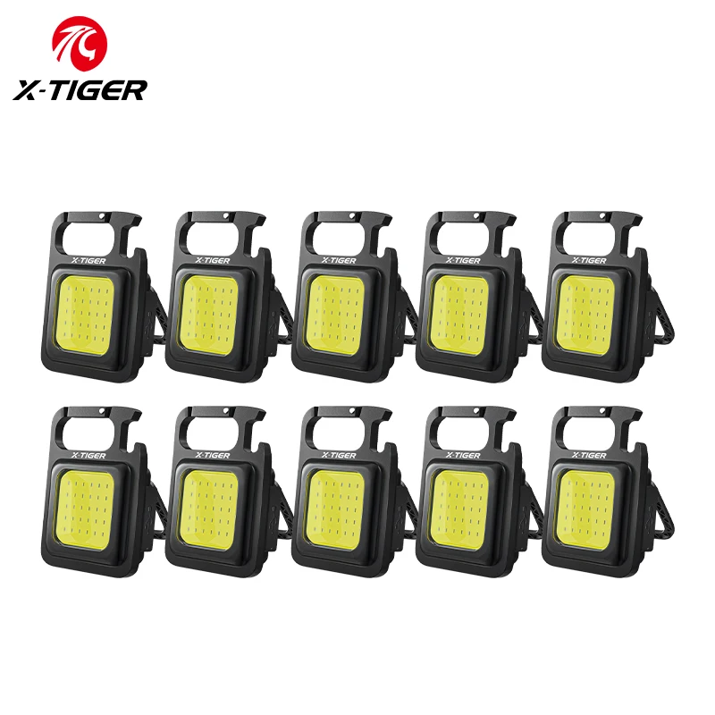 

X-TIGER Multifunctional Mini Glare COB Keychain Light USB Charging Emergency Lamps Magnetic Repair Work Outdoor Camping Light