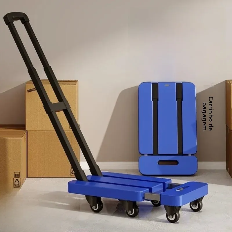 commercial-thickened-silent-six-wheel-hand-pulled-cargo-flatbed-portable-shopping-cart-retractable-handle-storage-organizer