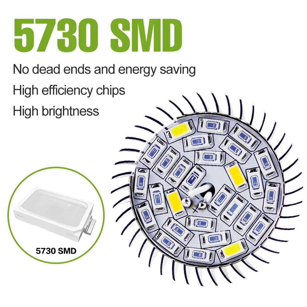 

4 Pack 28W 18W E27/E26 LED Plant Cultivation Lamp Full Spectrum Grow Light Bulb E14 For Indoor Potted Flowers Grow Box AC85-265V