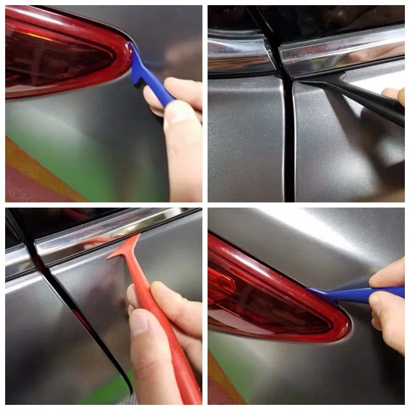 مجموعة أدوات تغليف الفينيل الأوتوماتيكية طقم تظليل الفينيل نافذة السيارة تينت فيلم تركيب ورأى ممسحة التفاف ملعقة تغطية أدوات #2