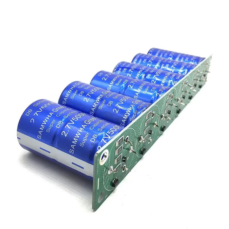 Farad kondensator 2.7V 500F 6 sztuk/1 zestaw Super pojemność z płyta ochronna kondensatory samochodowe