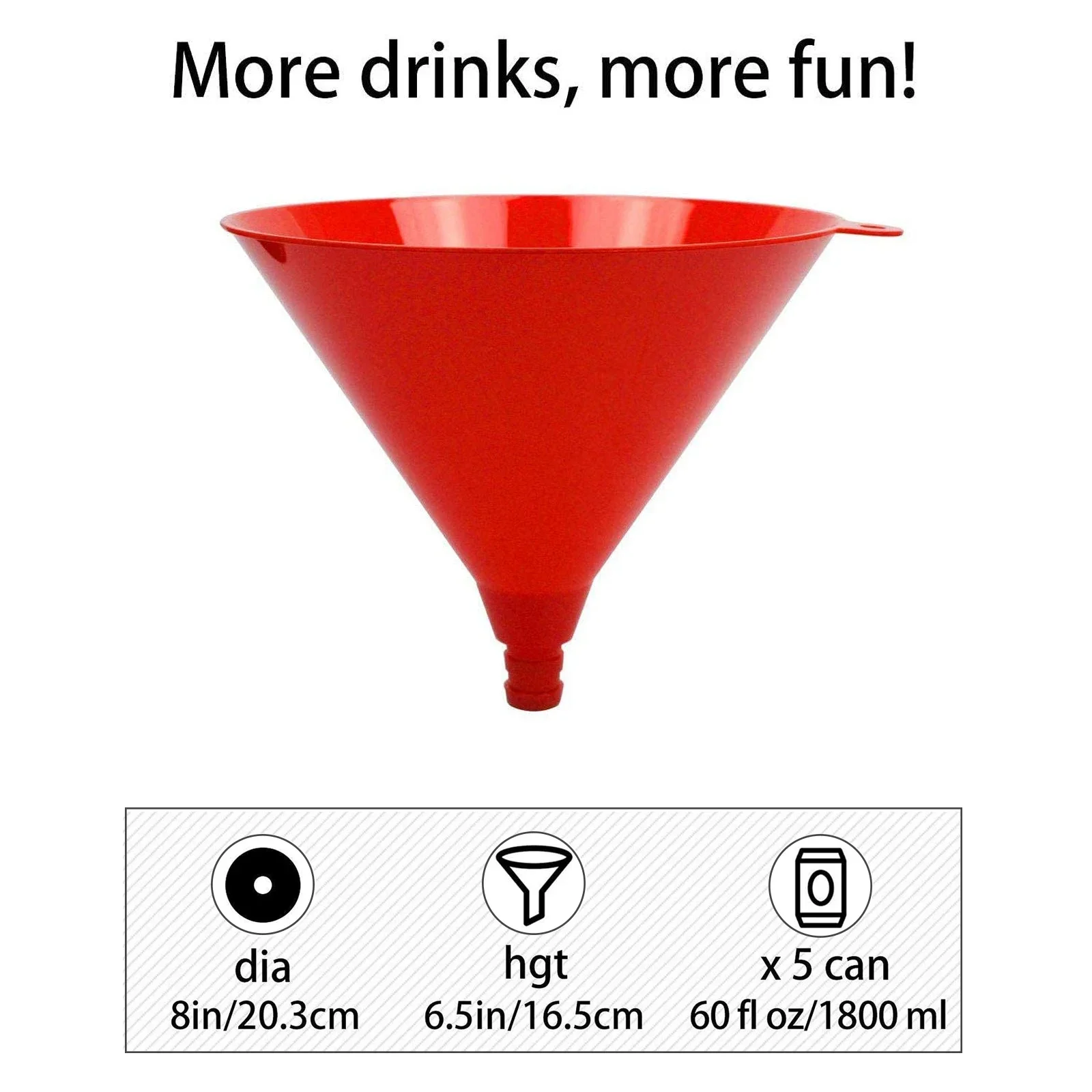 Double Header Tube Beer Filling Funnel Leakproof Long Thick Tube Beer Bong Funnel with Valve for Beer Drinking Games Music Party