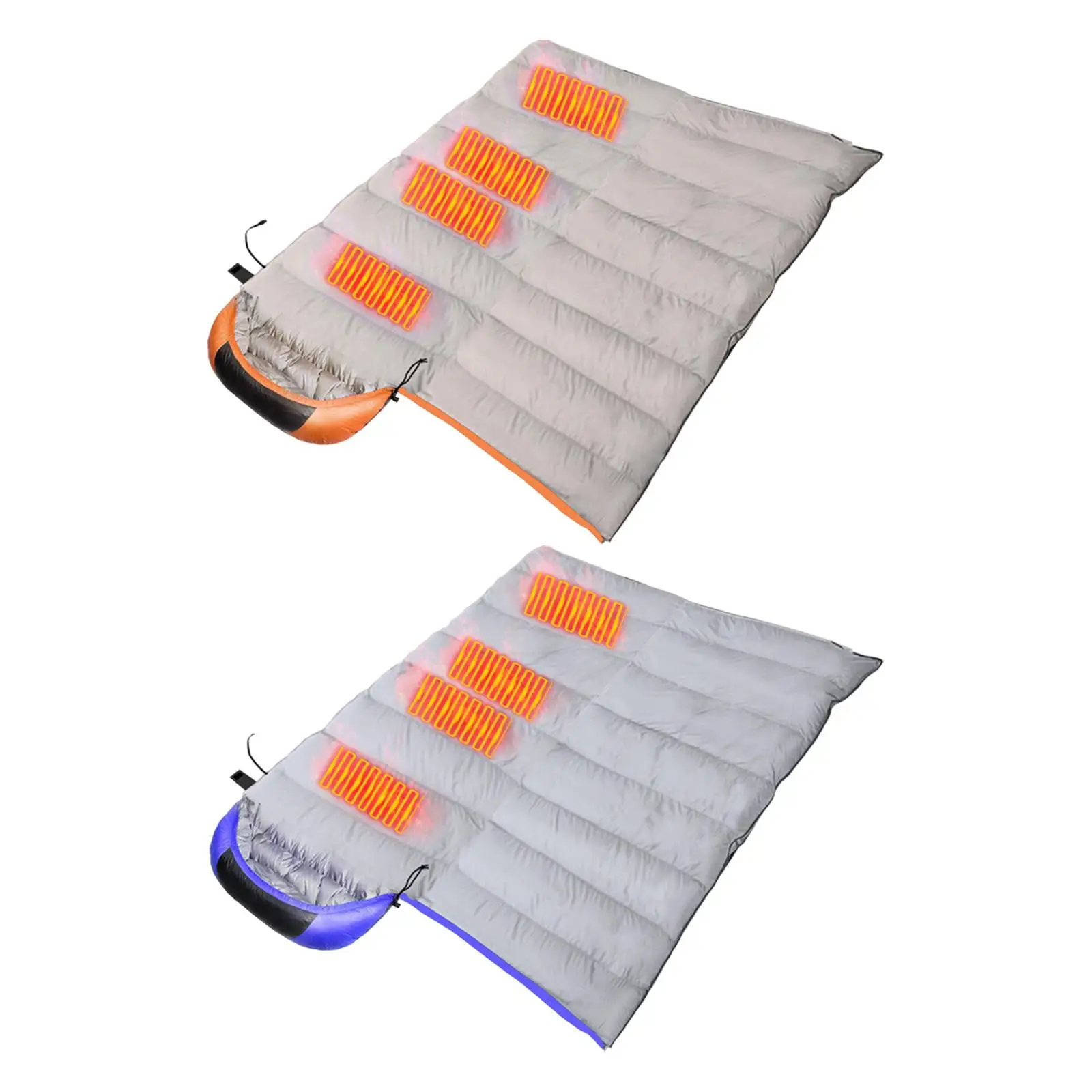 

Compact Heated Sleeping Bag USB Winter Sleeping Bag Waterproof Warm Soft for