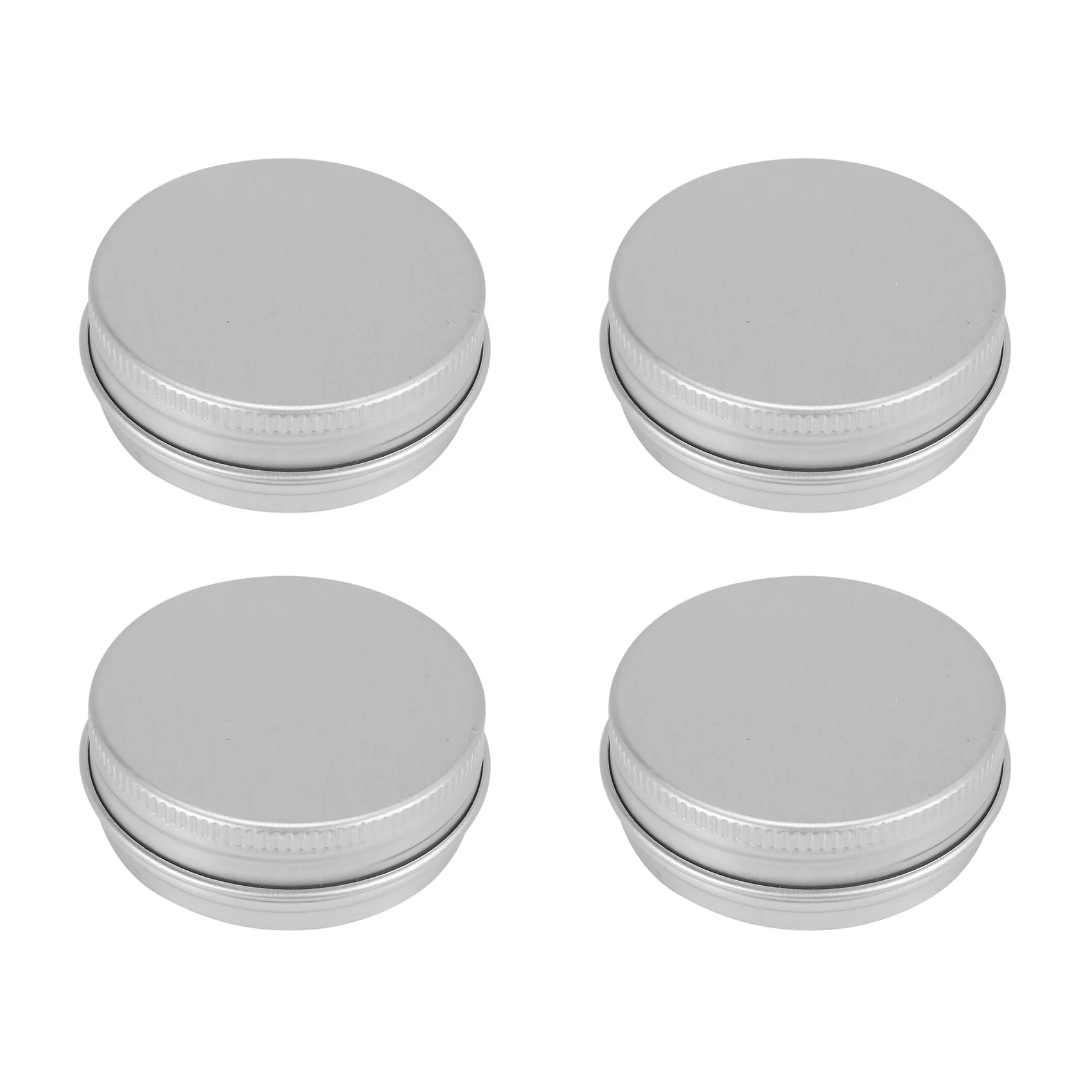 

Набор из 60 круглых металлических баночек для бальзама для губ с завинчивающимися крышками (1 унция) ABJI-60