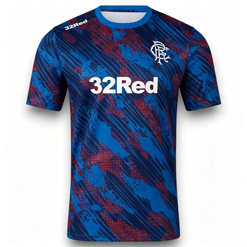 Glasgow Rangers Schottland 2026 Heißer Verkauf Rangers Fußballtrikot Sommer Herren Damen Sport T-Shirt Schnelltrocknend Familien- und Kinder-T-Shirts – Detail 6