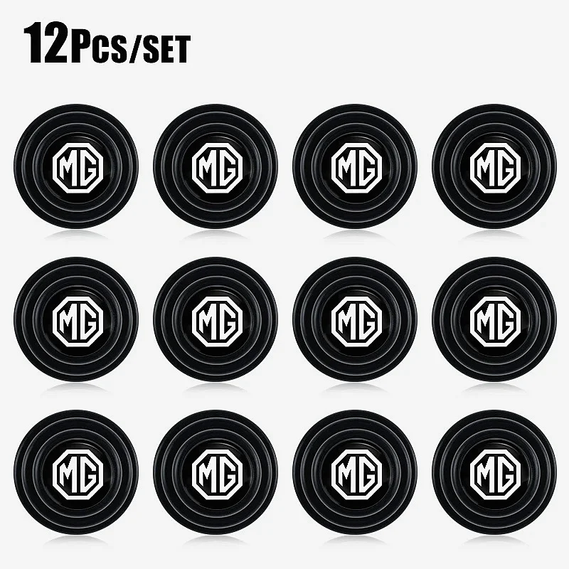 Car Door Shock Absorber Buffer Stickers For MG ZS EV HS GT One, MG Logo Door Closing Noise Reduction Damper Pads Auto Interior A