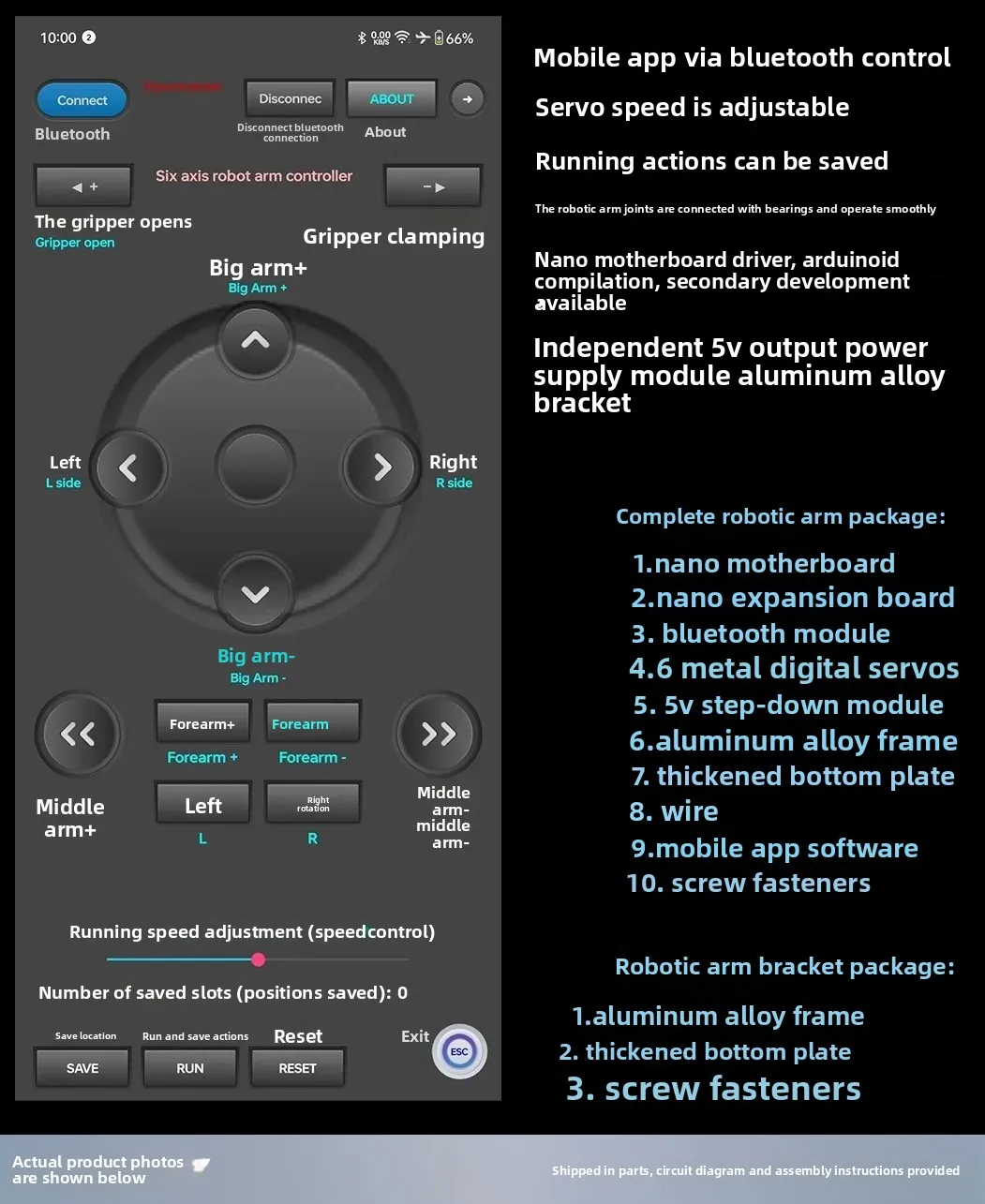 Picture 7: Robotic Arm DIY Machine Tools Arduino Robotic Arm Kit 624G