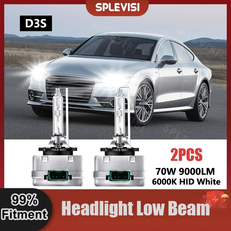 

D3S High Intensity Discharge Lamp HID Xenon Light Bulbs 9V-16V 9000LM 70W For Audi A7 4G 2010 2011 2012 2013 2014 2015 2016