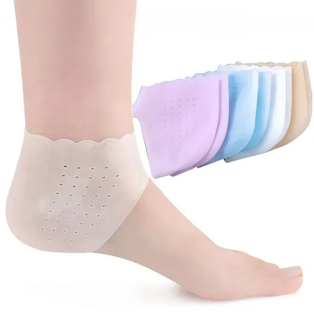 

1 Pair Silicone Heel Protector Protective Sleeve Heel Spur Pads For Relief Plantar Fasciitis Heel Pain Reduce Pressure On Heels