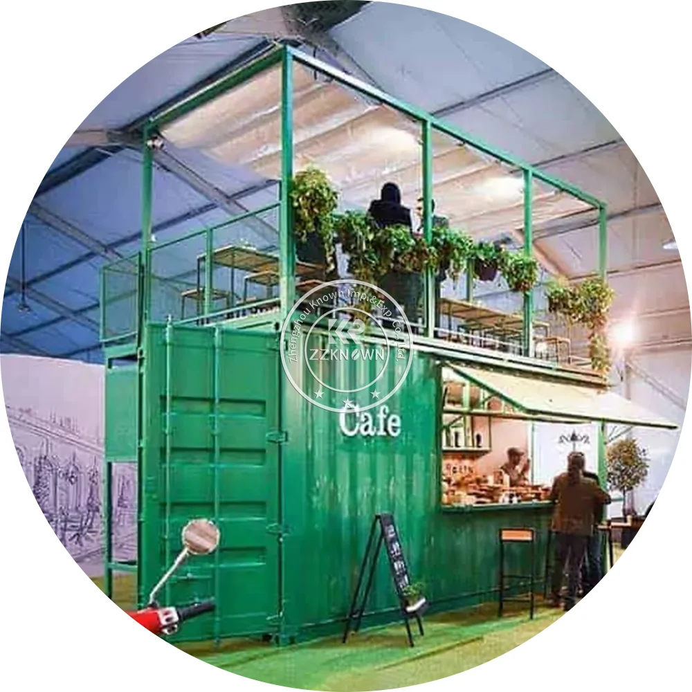 coffee shop restaurant mobile Hot Sale Modified Container Bar 20 Foot 40 Foot Prefab Shipping container pop up