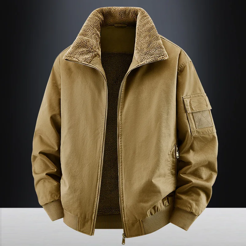 

Men's Amekji Winter Cotton Jackes Coat Men Autumn Warm Bomber Jacket Parkas Man Outdoor Casual Coat Stand Slim Jacket Male