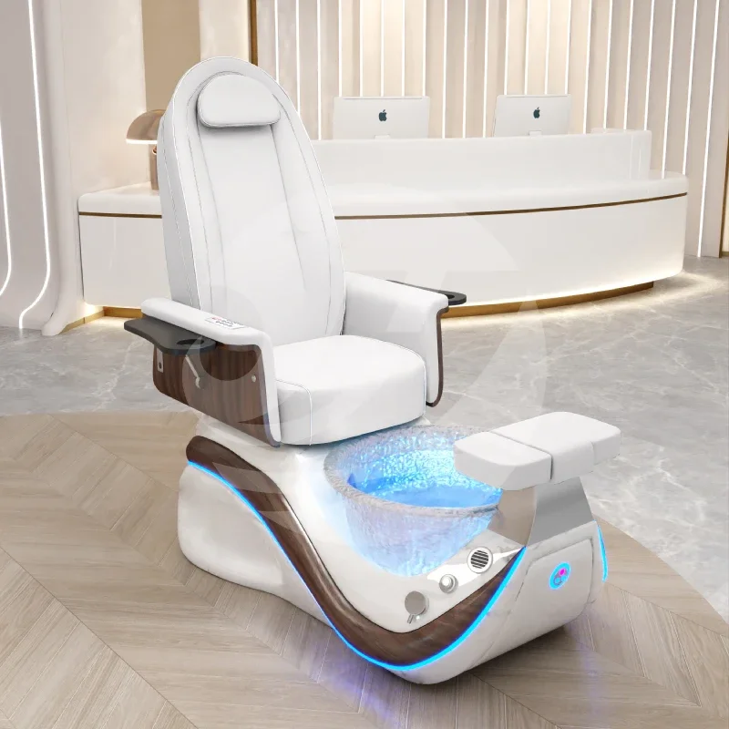 

Multi Functional Nail Salon Spa Pedicure Chair whirlpool Pipeless Foot Massage Pedicure Manicure Chairs Luxury for Sale