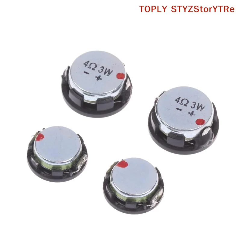 Compact 20/24MM 3W Round Bass Loudspeakers, Pack of Two 4 Ohm Mini Speakers for DIY Home Theater