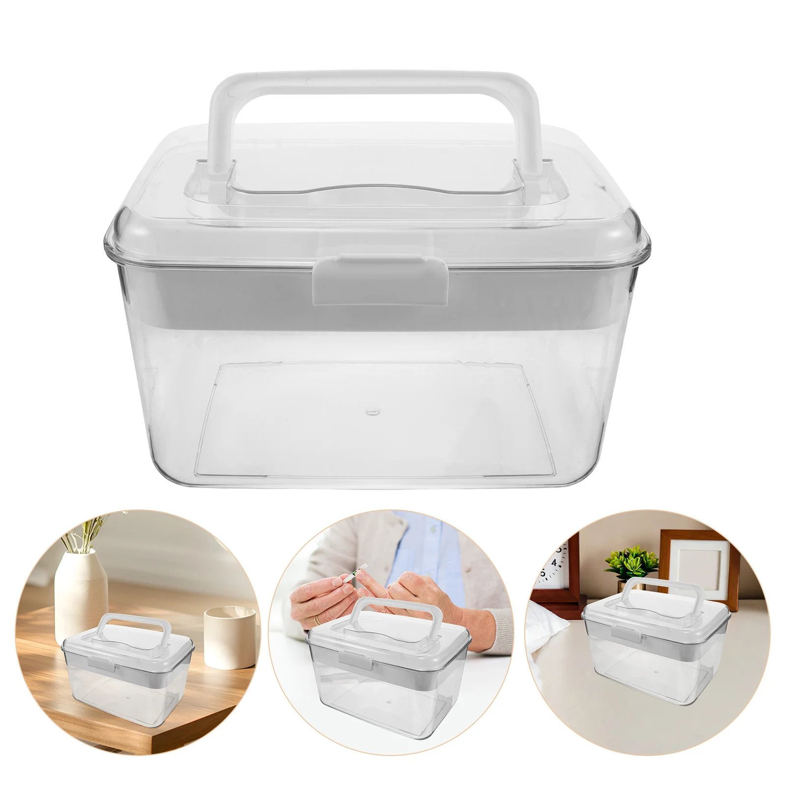 

Пластиковый аптечка, прозрачный портативный контейнер для хранения лекарств, ручка с крышкой, компактный органайзер для таблеток, чехол для путешествий домой