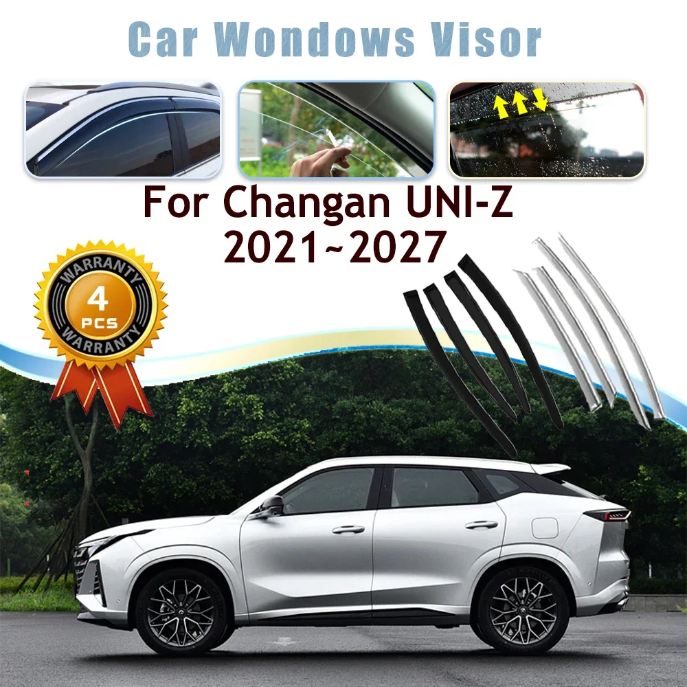 Car Window Visor For Changan UNI-Z UNIZ Oshan Z6 Volga K40 2021~2026 Waterproof Rain Guard Deflector Windshield Auto Accessories