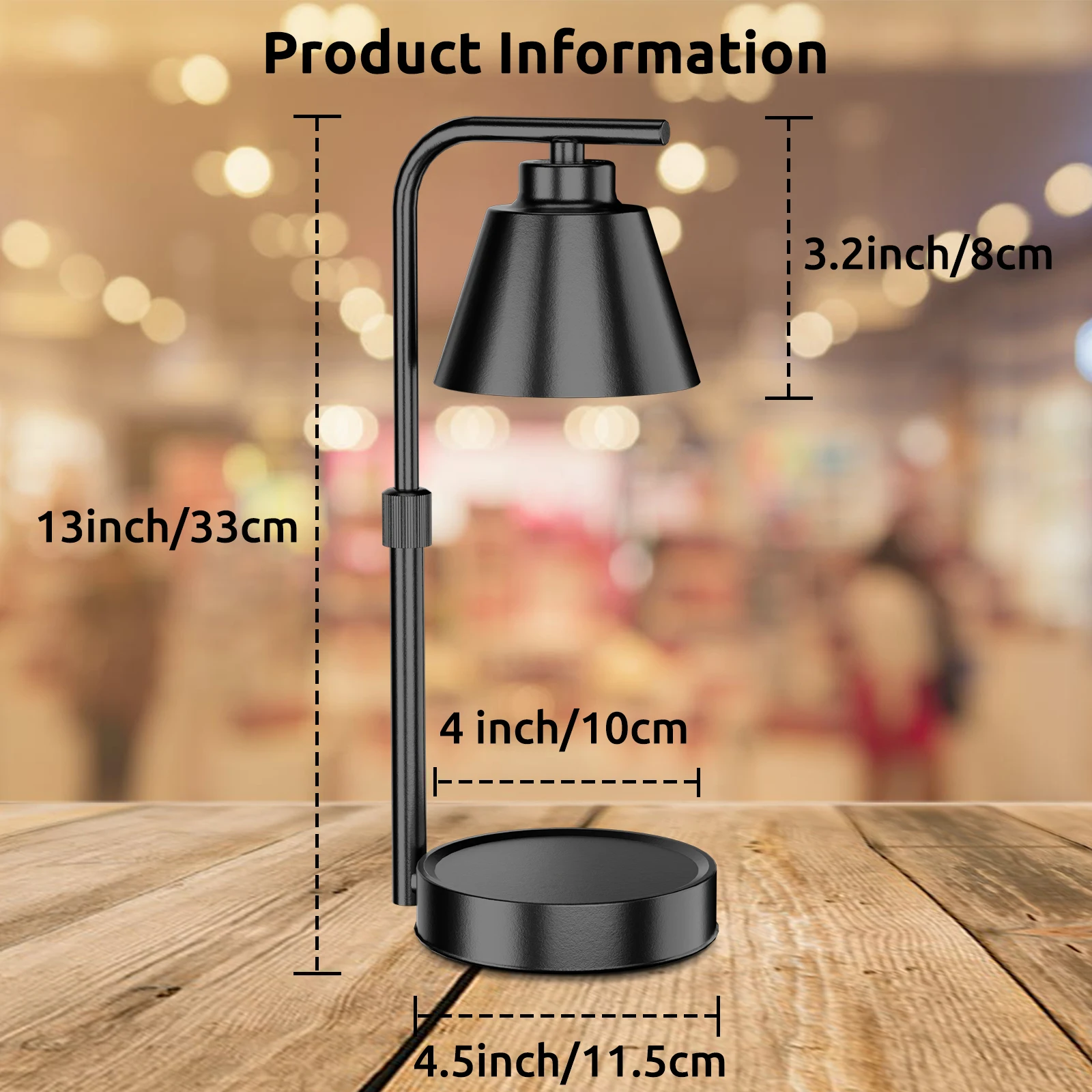 Lampada scaldacandele con Timer-scaldacera elettrico dimmerabile, scaldacandele lampada per decorazioni per la casa e regali per la mamma