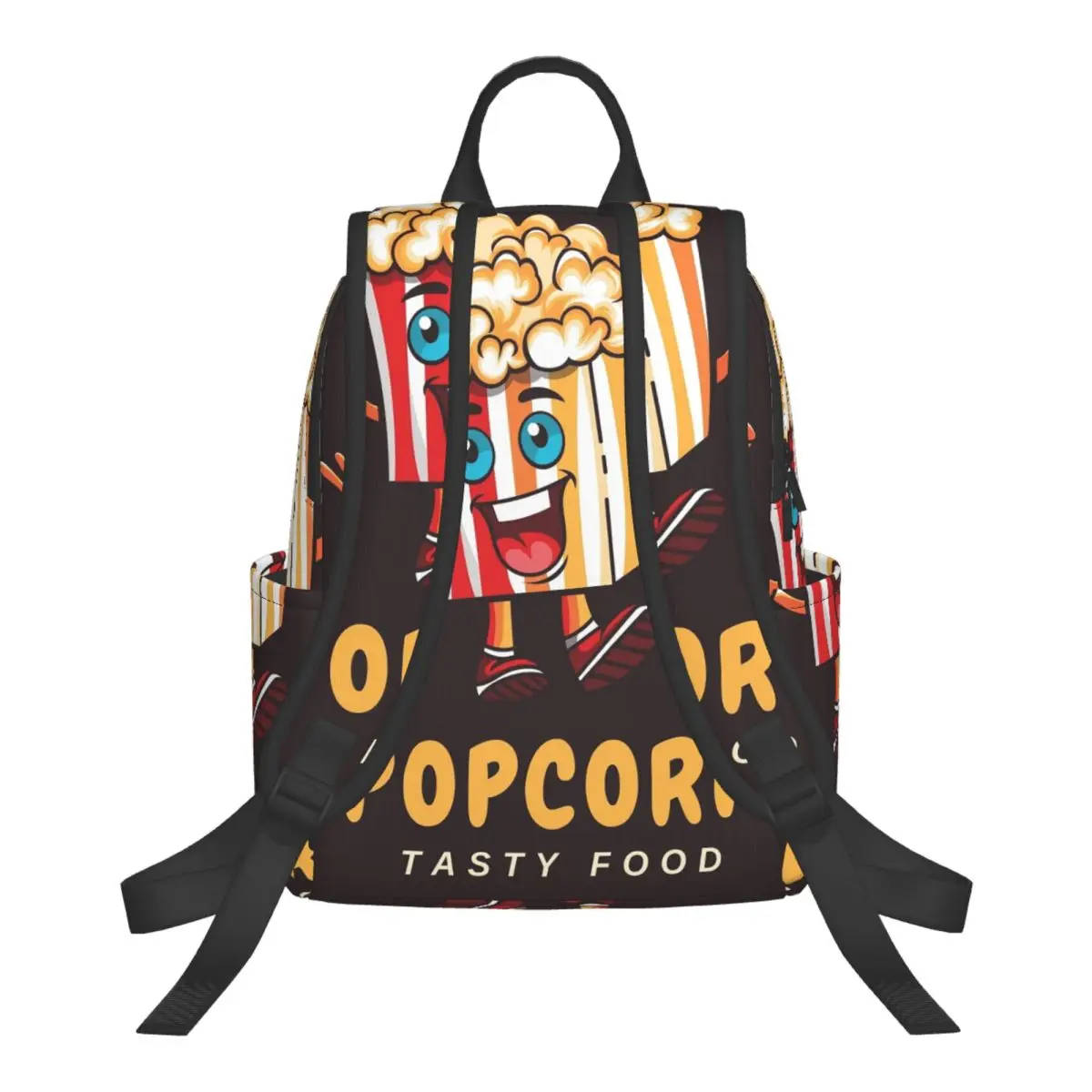 Popcorn Bucket Delight Student Backpack School Bag Hiking Travel Daypack for Men Women Bookbag Shoulder Bags