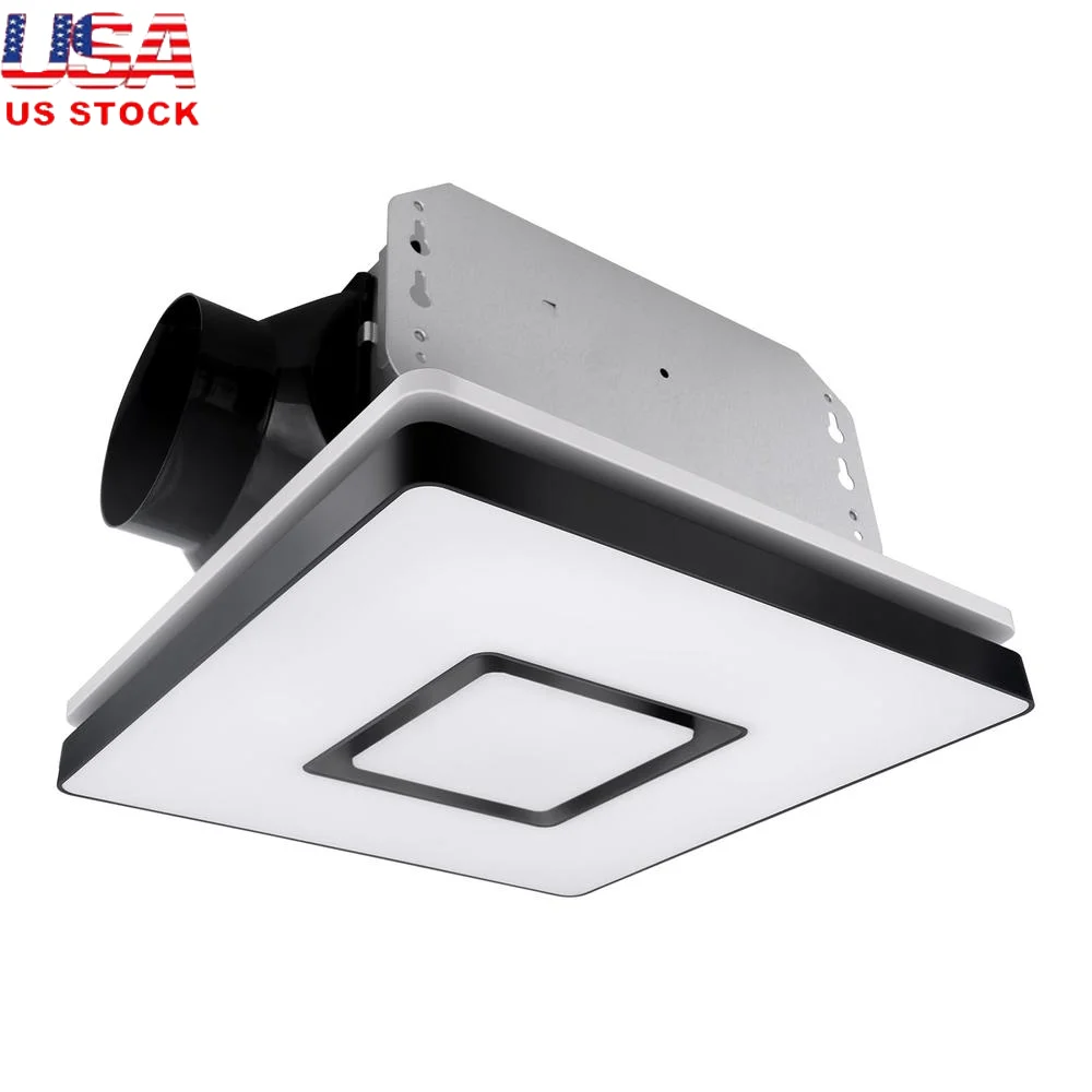 Bathroom Exhaust Fan Light Combo 90 CFM 1.5 Sones Dimmable 3CCT LED Night Light Easy Install 7.5