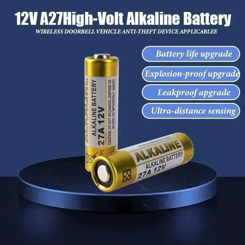 12V Original 10PCS 27A  Alkaline Battery Suitable for Car Keys Calculators Remote Controls and High Energy Consumption Equipment