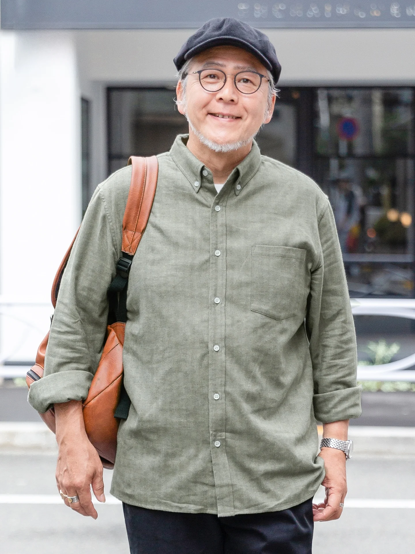 

Pure Cotton Long Sve irt Dad Spring Faion Casual Loose Fit Men's Clothing for Middle-Aged And ly andpa