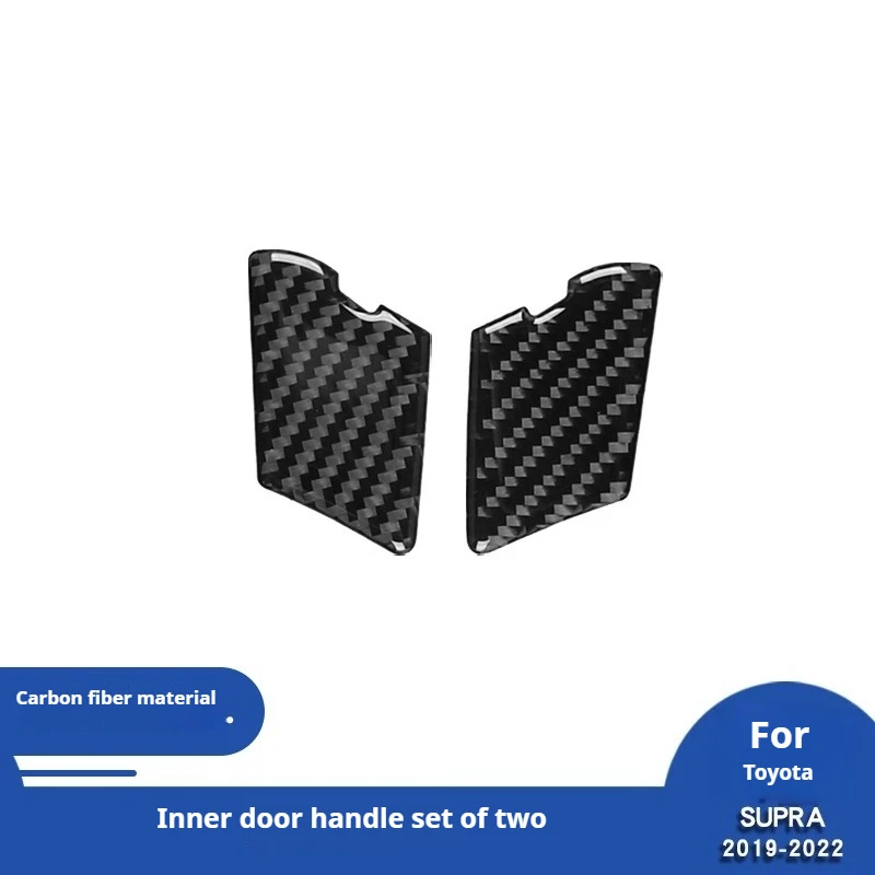 

For 19-22 Toyota Supra A90 Carbon Fiber Door Inner Door Bowl Decorative Sticker Interior Modification