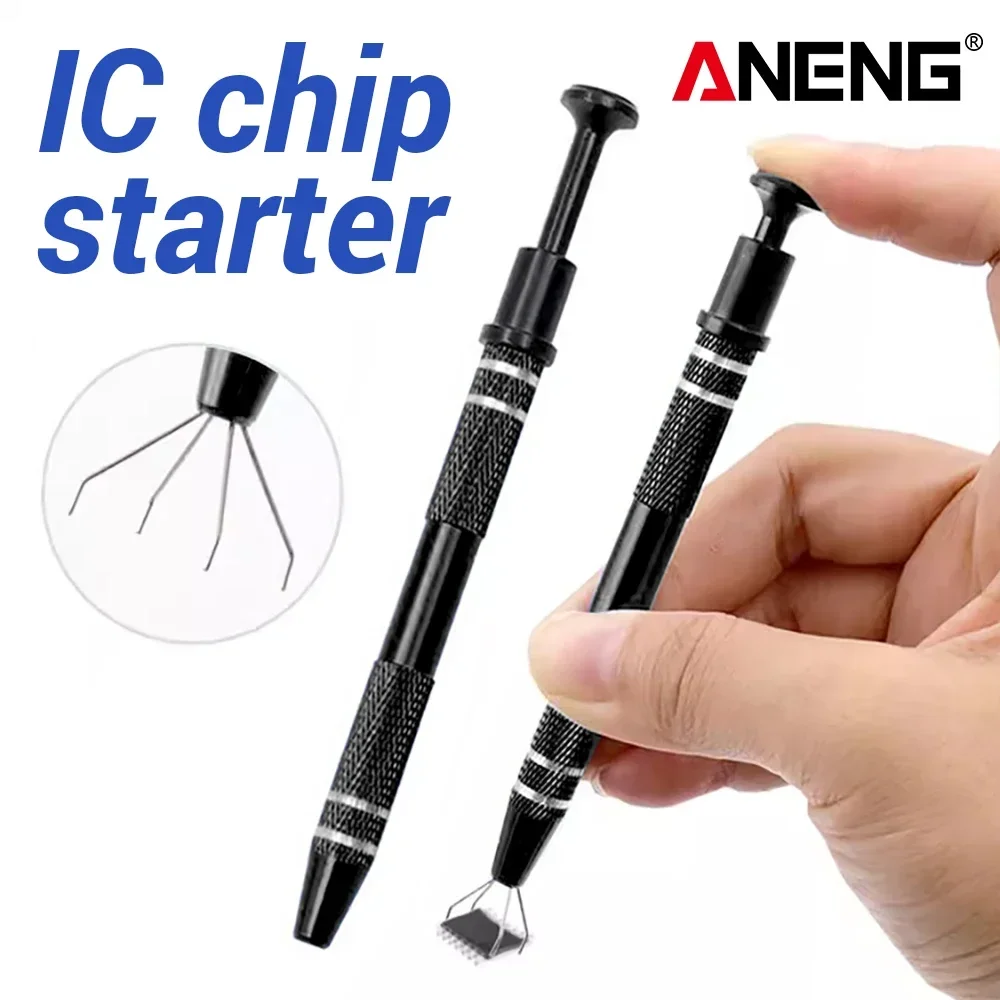 ANENG 4-Claw Extractor Remover Tools Precision Parts Grabber Remover Pick Up Puller for Electronic Component Repair Hand Tool