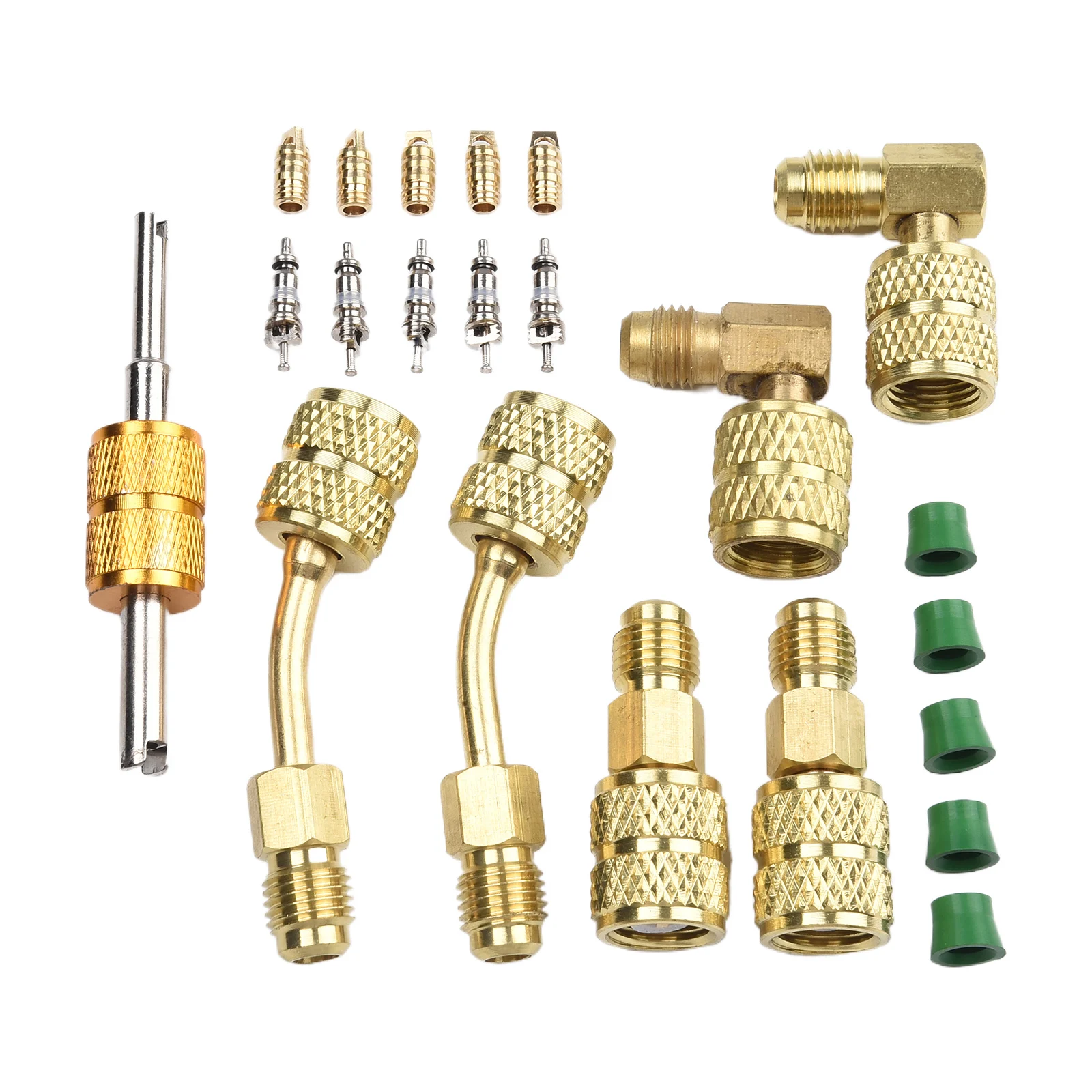 Kit adaptador R410 con conectores 1/4SAE a 5/16SAE esenciales para sistemas de refrigeración y aire acondicionado Mini Split