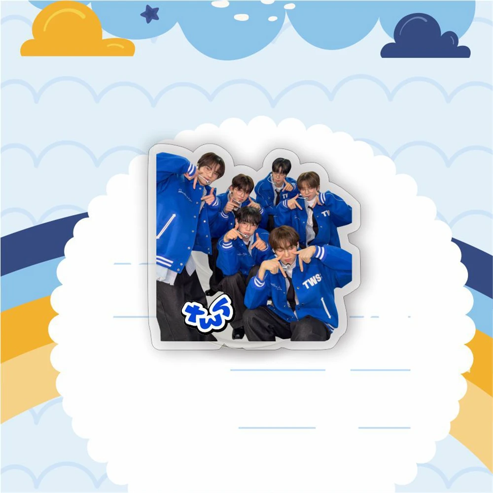 KPOP TWS ATEEZ Acrylic Phone Holder Korean Idol HyunJin SOOBIN JUNGWON JOSHUA Felix Album Photo Desktop Stand Fans Collect Gift